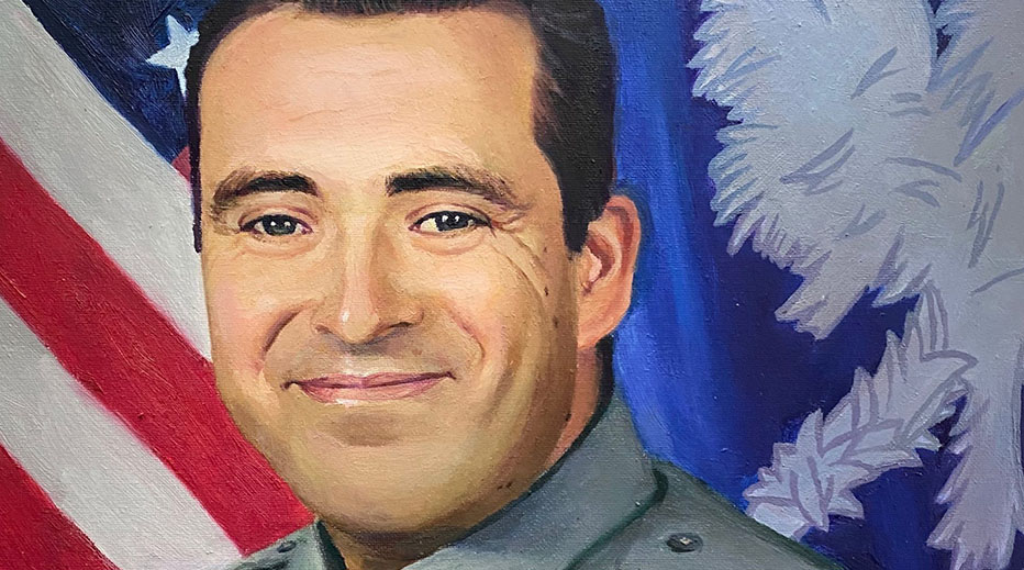 custom oil painting sheriff