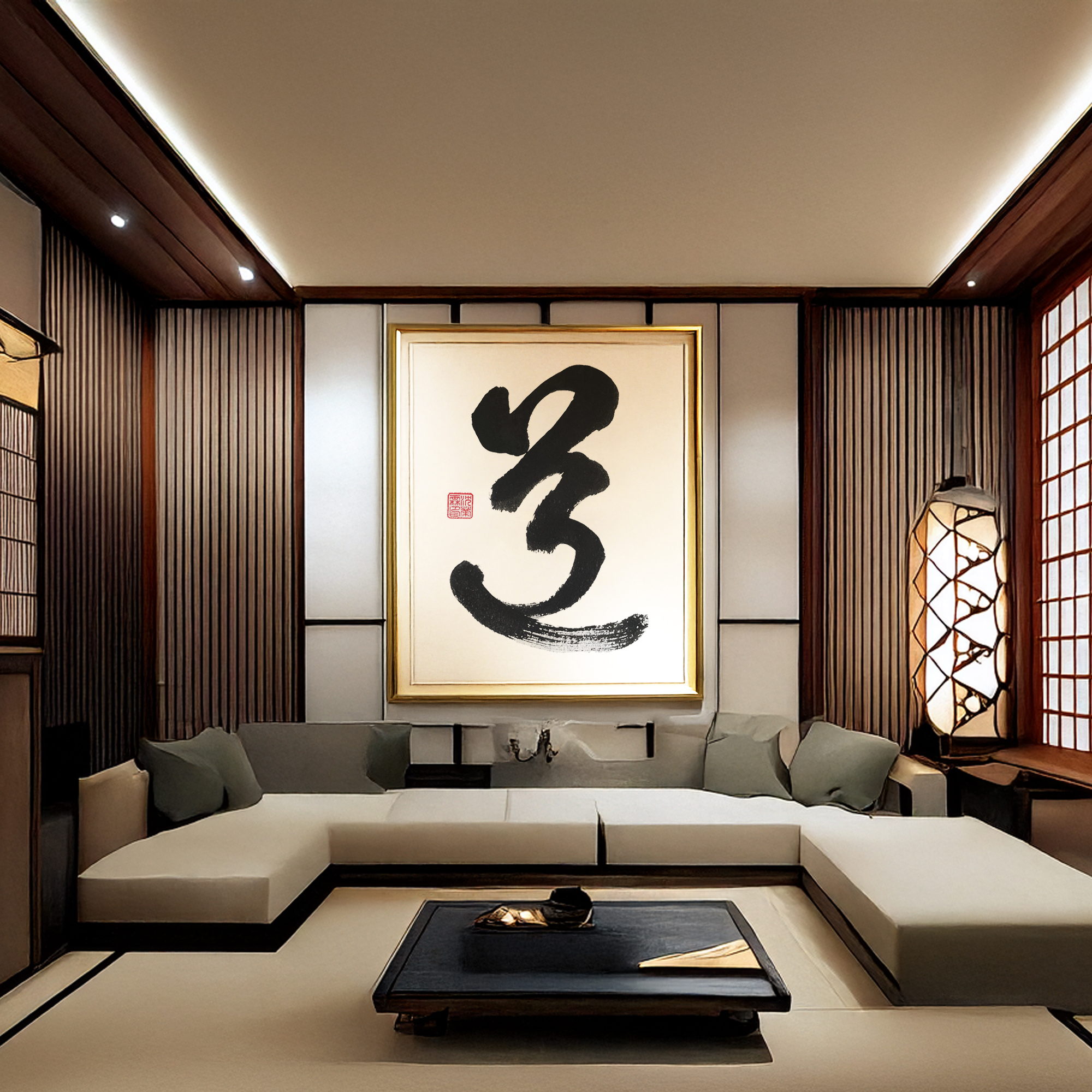 “Dao / Michi” – Original Calligraphy Art in Japanese Shodo & Chinese Style – Handwritten with Ink Stick on Xuan Paper – Zen & Tao Wall Decor - Image 7