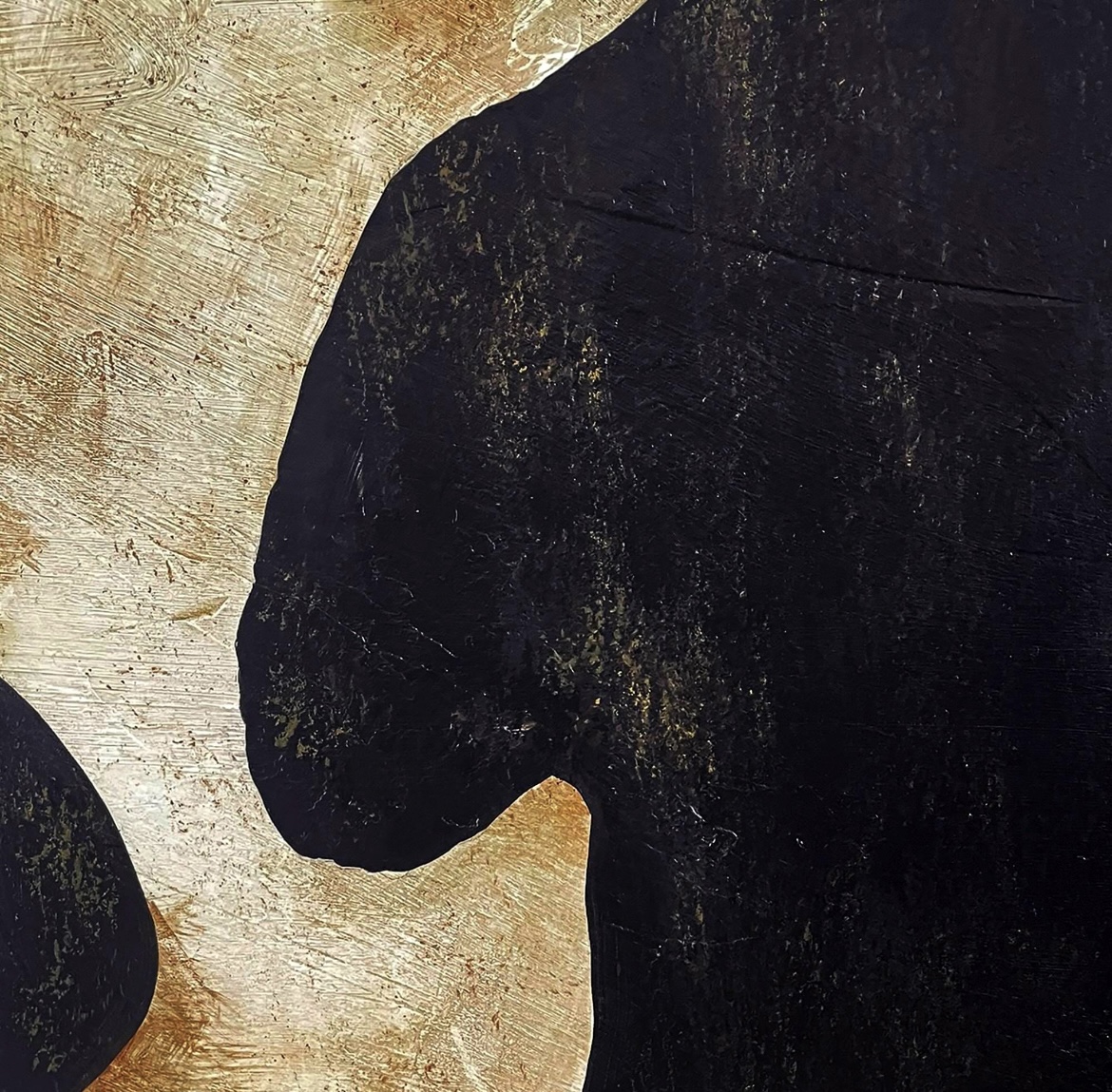 “Wu Wei” – Original 48×36 Large Abstract Calligraphy Painting | Modern Zen Minimalist Art, “無為” - Image 7