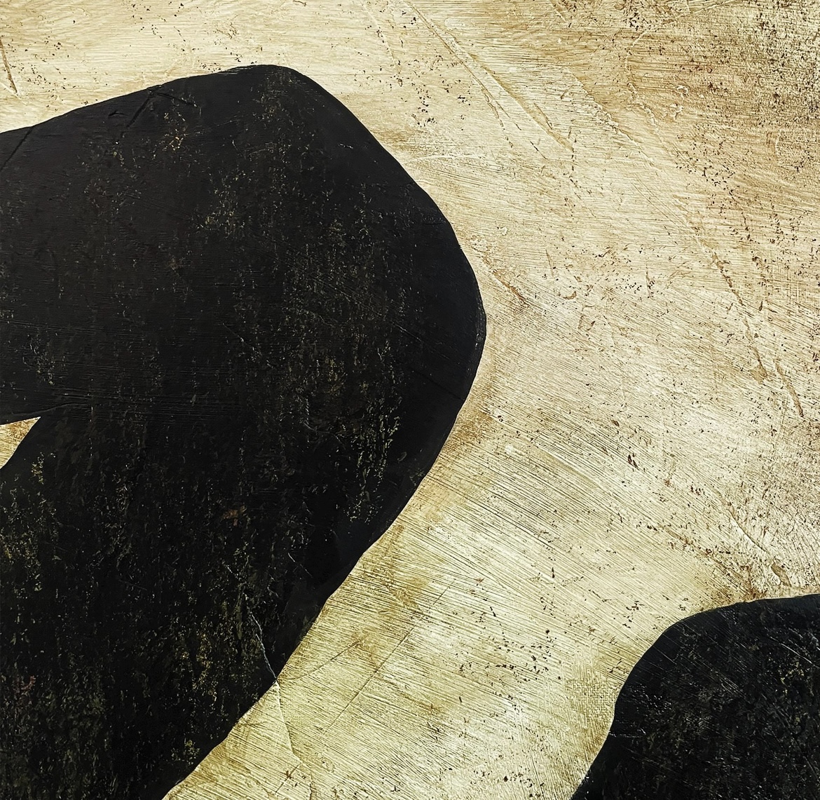 “Wu Wei” – Original 48×36 Large Abstract Calligraphy Painting | Modern Zen Minimalist Art, “無為” - Image 6