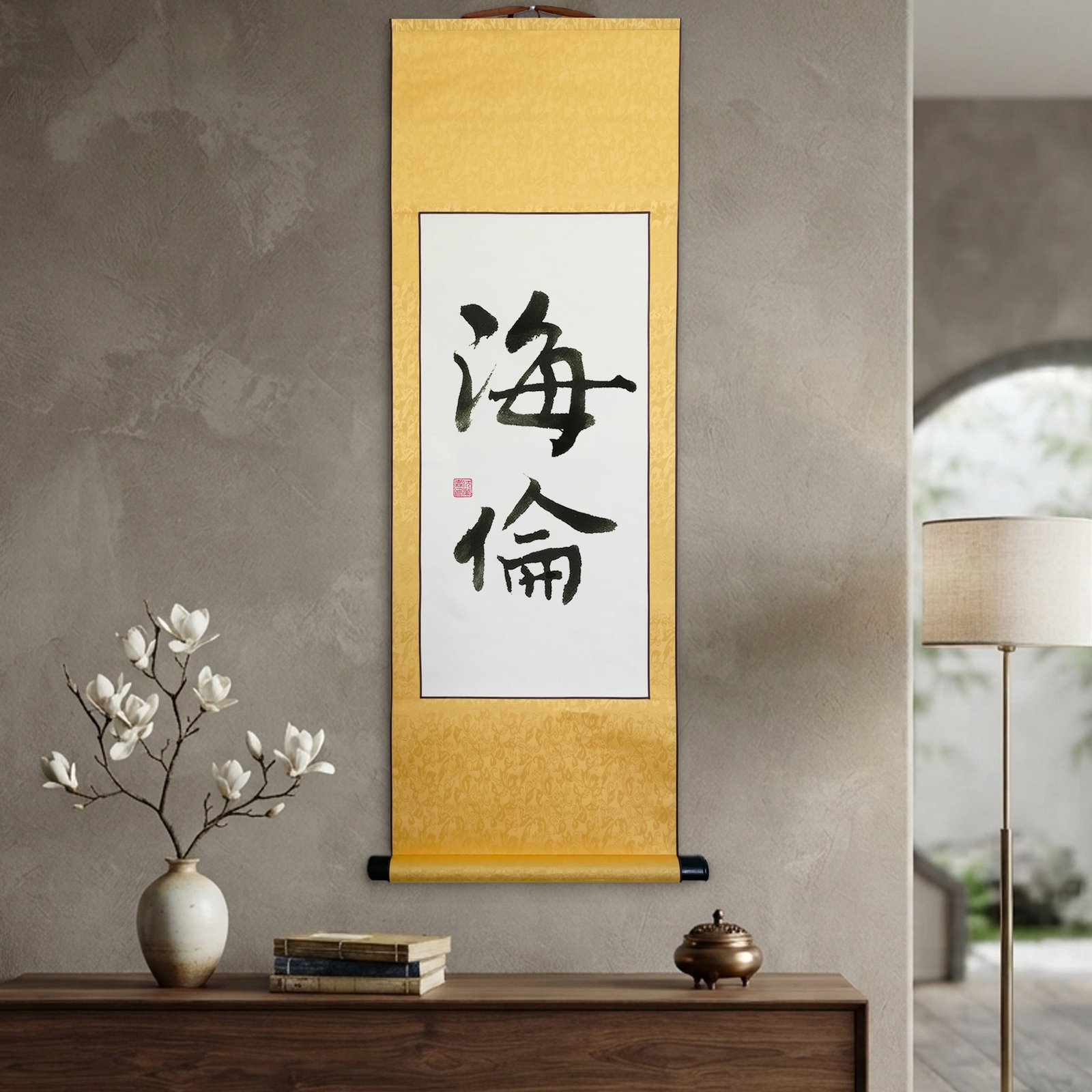 Custom Japanese Name Calligraphy — Gyōsho Script | Handmade Original Kanji Wall Art - Image 2
