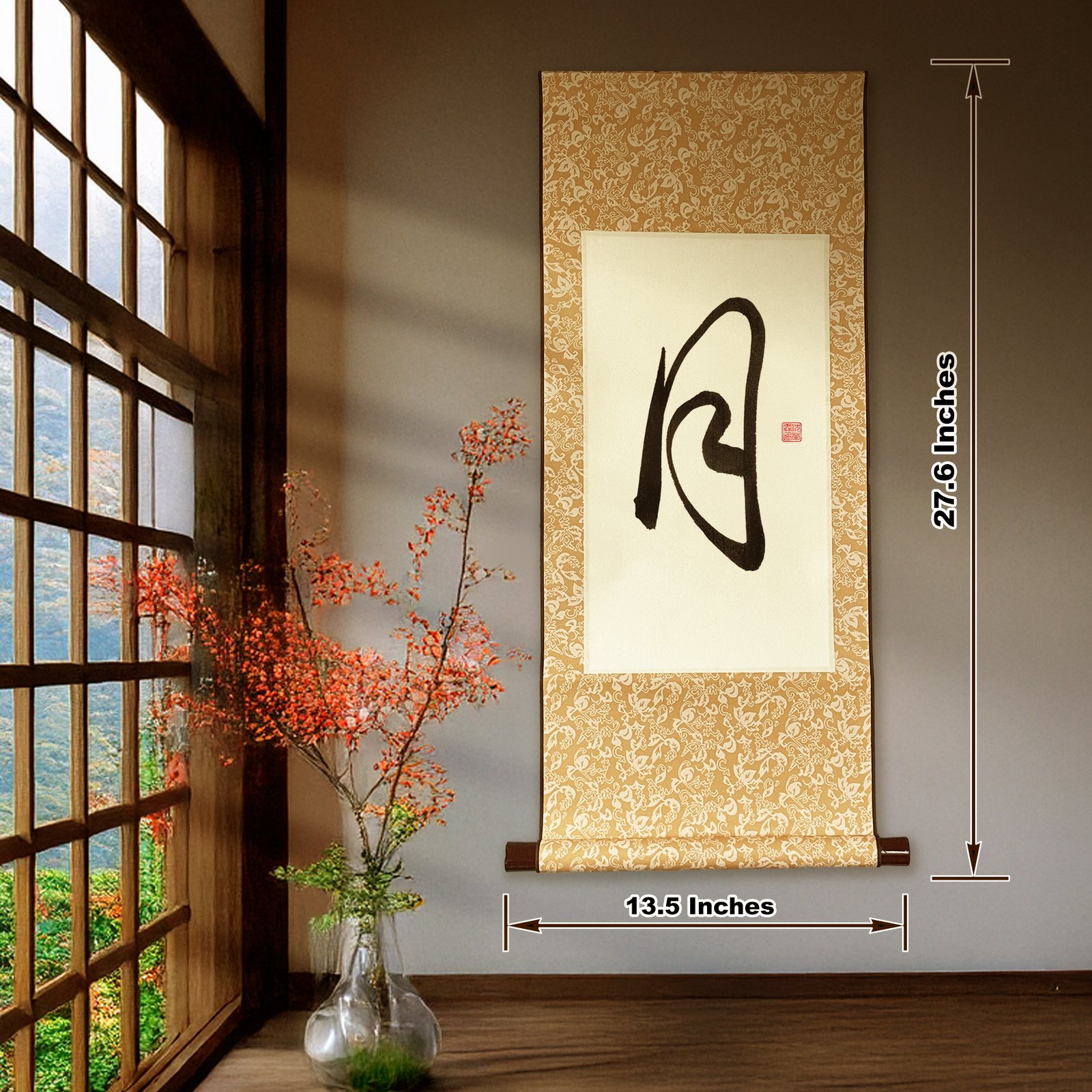 Wall Scroll “月” – Moon Kanji Zen Art - Image 2