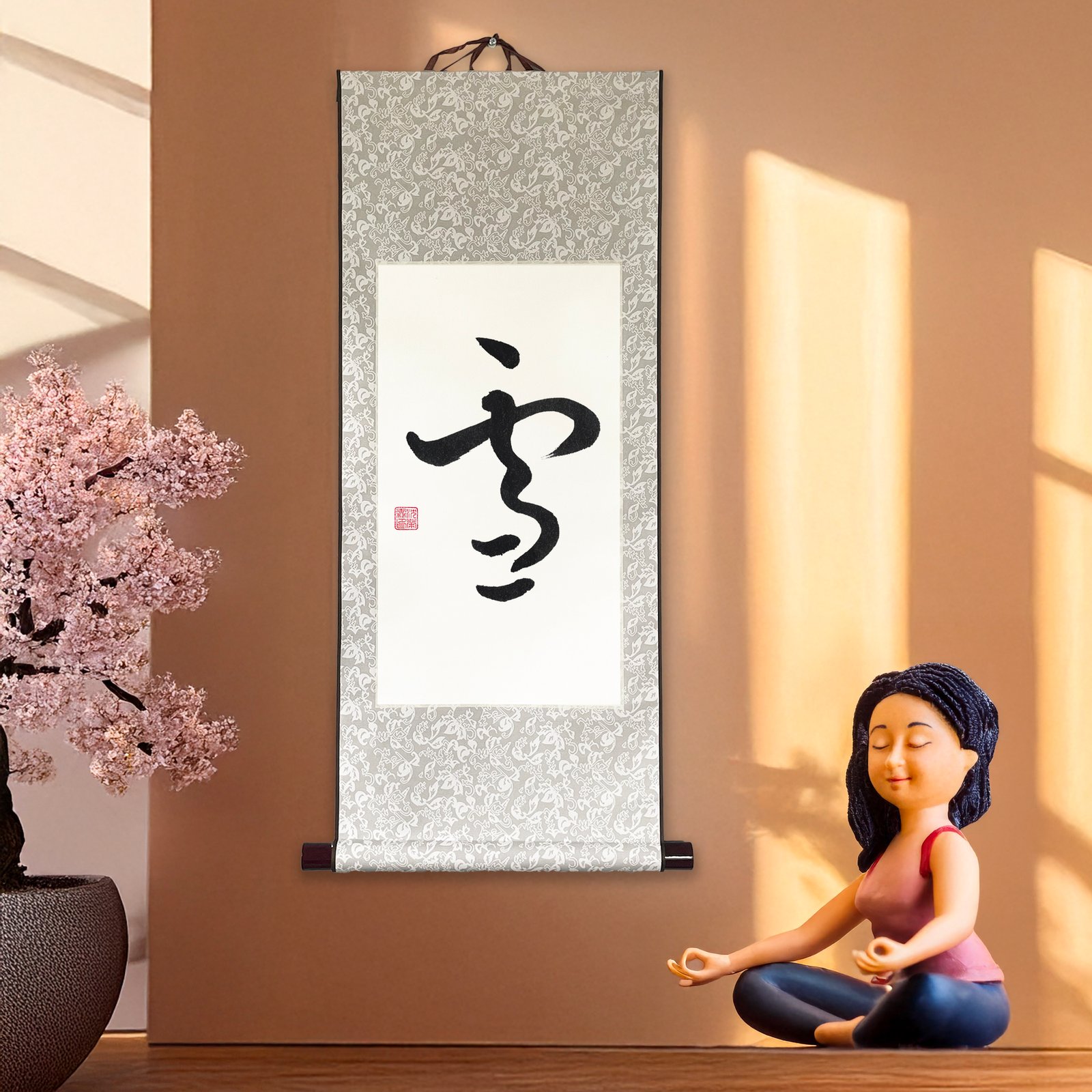 Wall Scroll “雪” – Snow Kanji Zen Art - Image 3