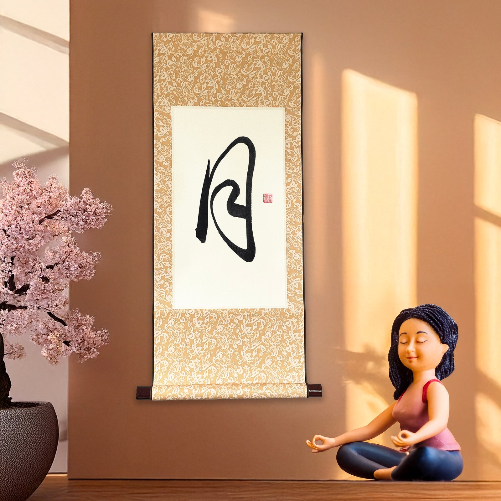 Wall Scroll “月” – Moon Kanji Zen Art - Image 3