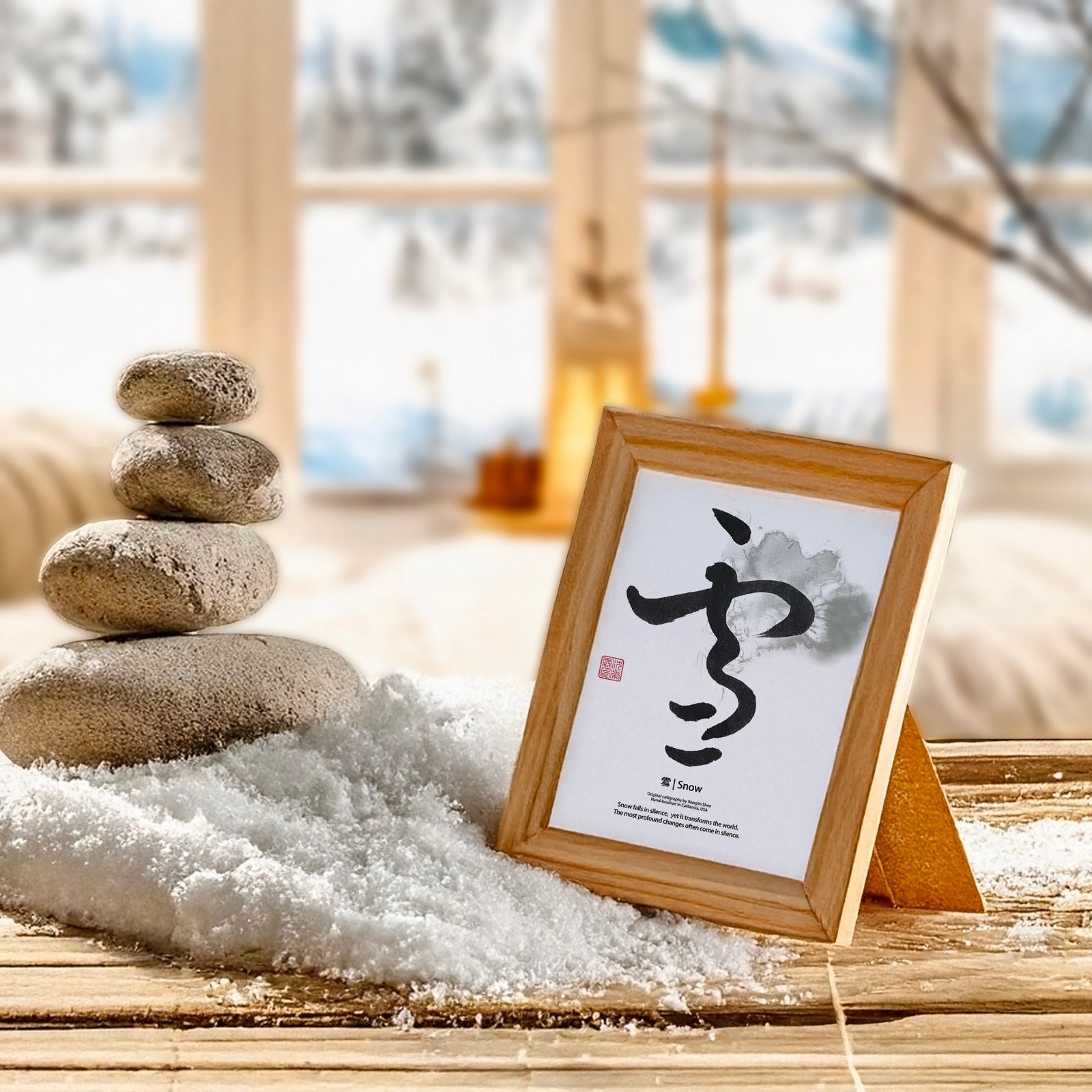 Snow" (雪) | Fine Art Calligraphy Print - Image 4
