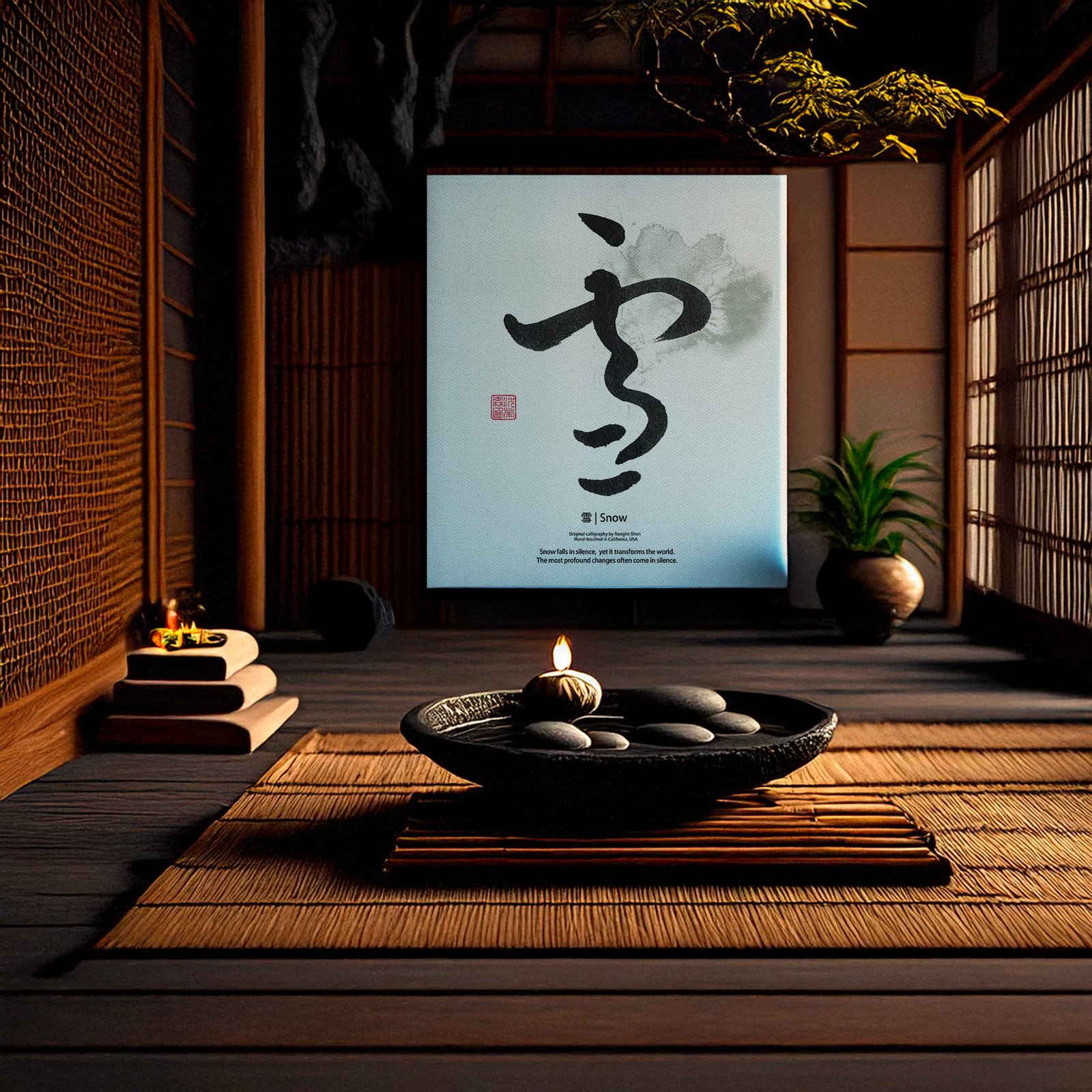 Snow" (雪) | Fine Art Calligraphy Print - Image 2