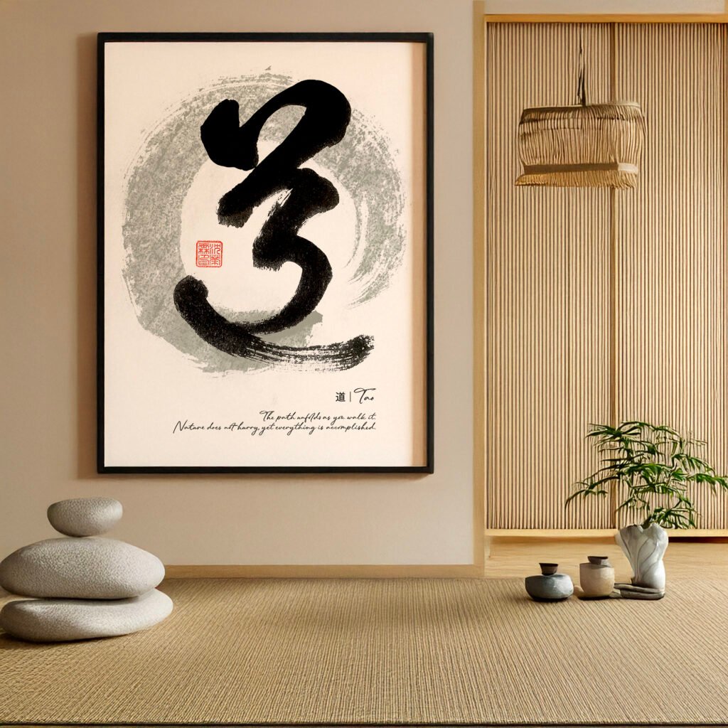 Dō 道 Original Japanese Brush Calligraphy | Handmade Zen Wall Art | Custom Name Available