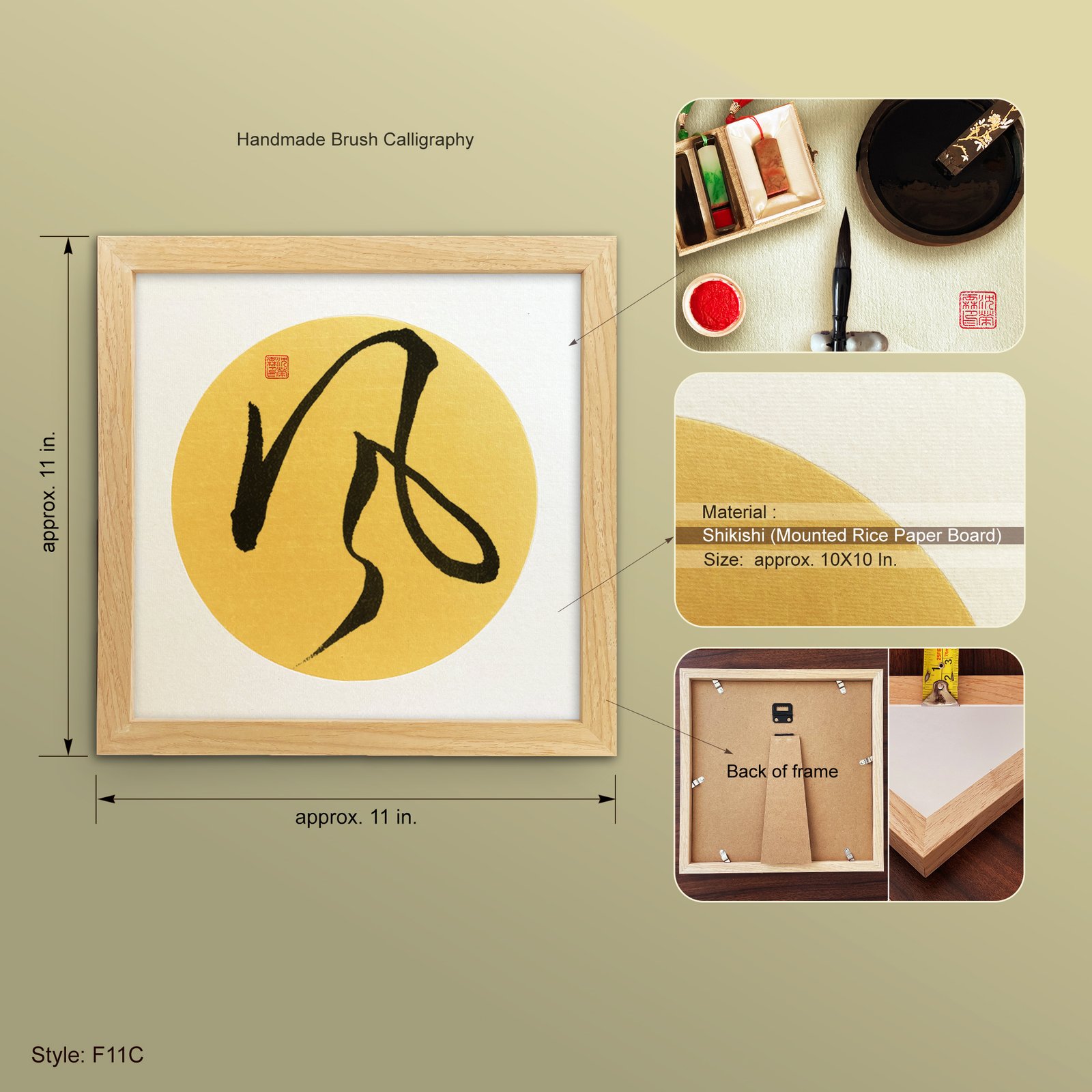 Kaze 風 — Original Japanese Brush Calligraphy | Handmade Zen Wall Art | Custom Name Available - Image 11