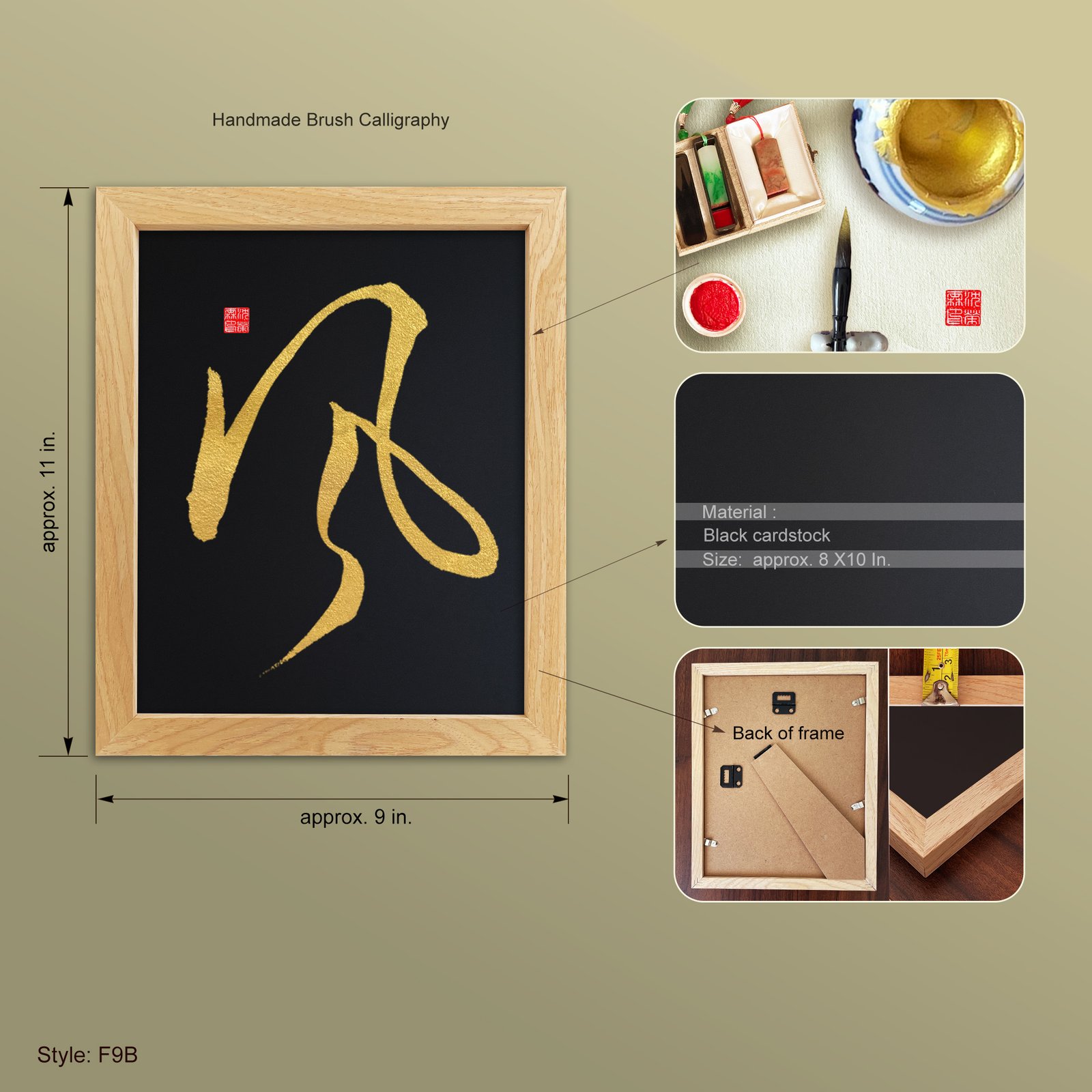 Kaze 風 — Original Japanese Brush Calligraphy | Handmade Zen Wall Art | Custom Name Available - Image 15