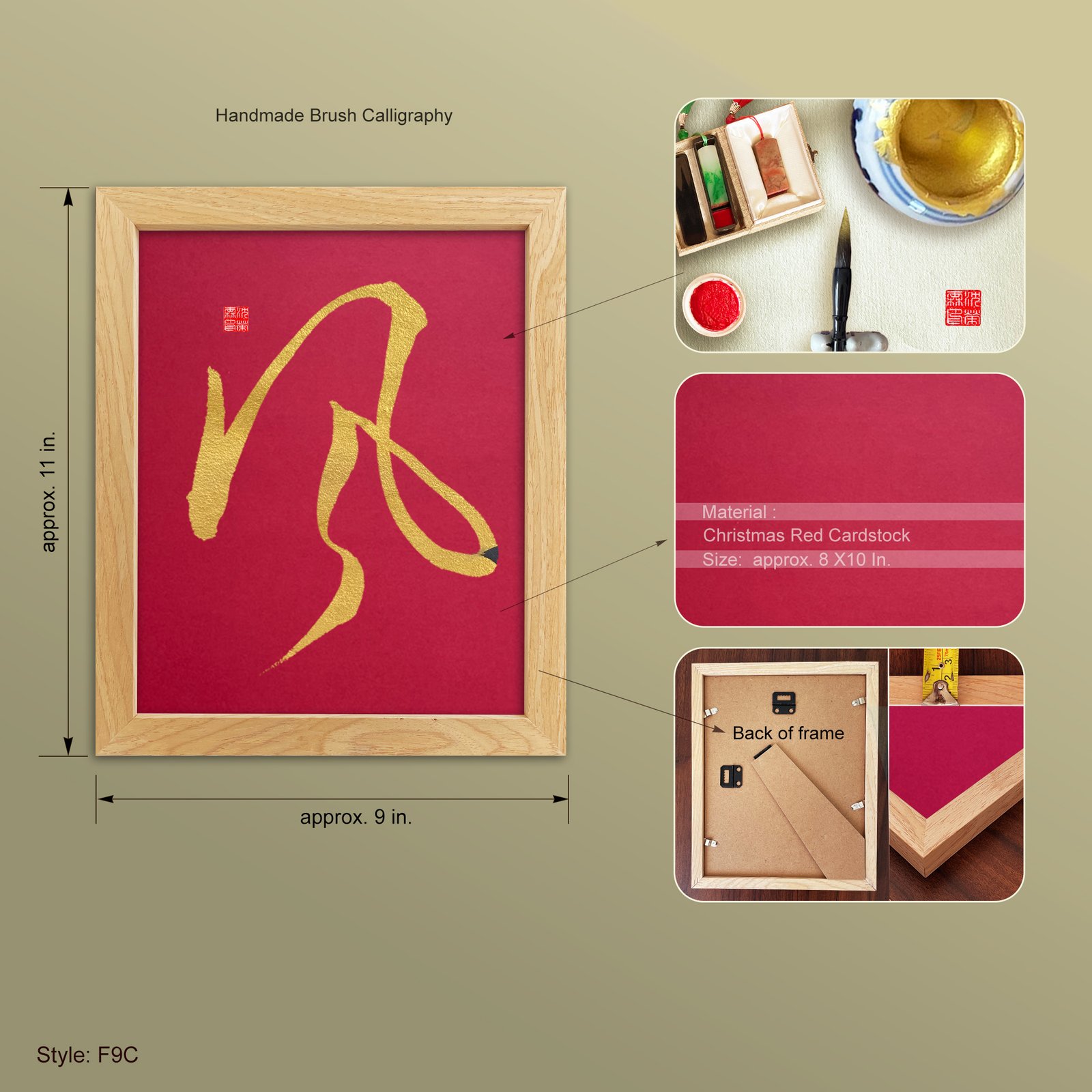 Kaze 風 — Original Japanese Brush Calligraphy | Handmade Zen Wall Art | Custom Name Available - Image 14