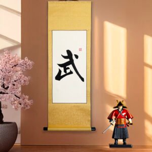 Bu 武 "Martial" Original Japanese Brush Calligraphy | Handmade Zen Wall Art | Custom Name Available