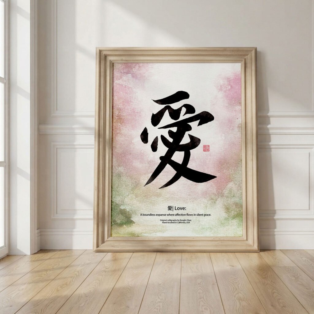 Ai 愛 “Love” Original Japanese Brush Calligraphy