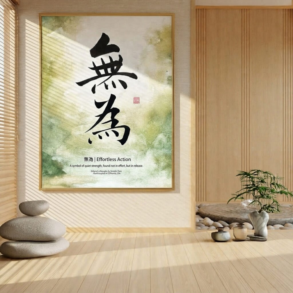 Mui 無為 Original Japanese Brush Calligraphy